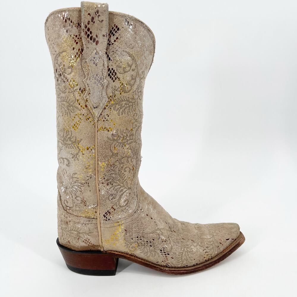 Lucchese Women’s 7 Stone Metallic Python Print Su… - image 3